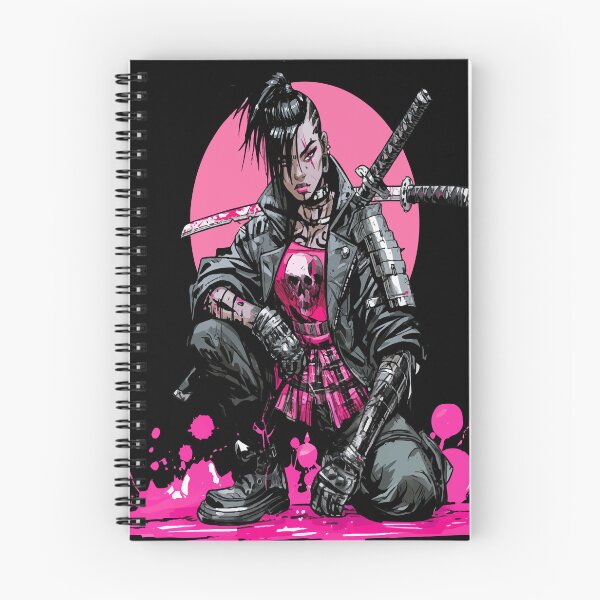 Item preview, Emo Pink Punk Moon Lady Samurai designed and sold by RichardRags.