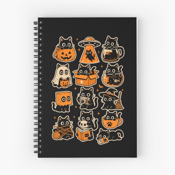 Item preview, Cute black cats in Halloween themed designs designed and sold by rafaeltto.