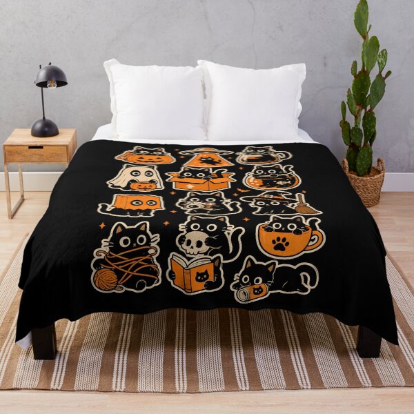 Item preview, Cute black cats in Halloween themed designs designed and sold by rafaeltto.