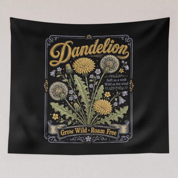 Item preview, Dandelion, Wildflower, Botanical Nature, Country Floral, Country Music Fan Gift, Dandelion Lover designed and sold by Quiajia.