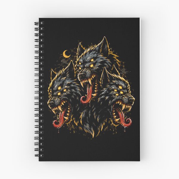 Item preview, Fierce three-headed wolf graphic Halloween design designed and sold by rafaeltto.