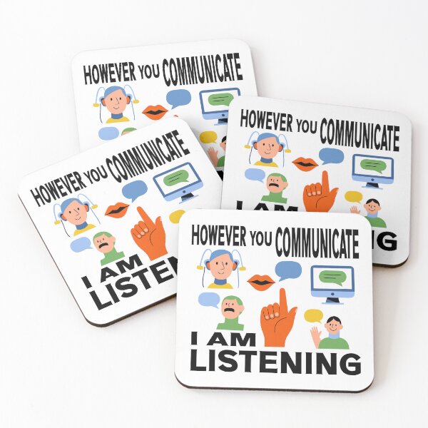 Item preview, However You Communicate I'm Listening AAC SLP Sped Teacher designed and sold by Colorfulman.