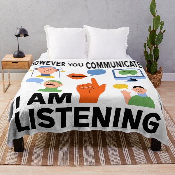 Item preview, However You Communicate I'm Listening AAC SLP Sped Teacher designed and sold by Colorfulman.