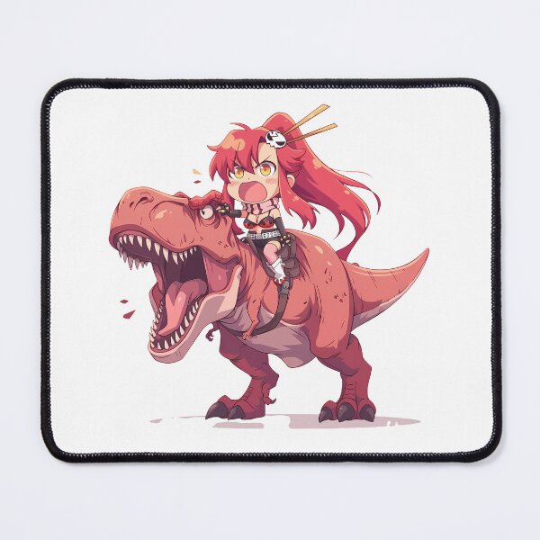 Item preview, Yoko Littner Gurren Lagann Pink Dinosaur Chibi Adventure designed and sold by Dashsopaner.