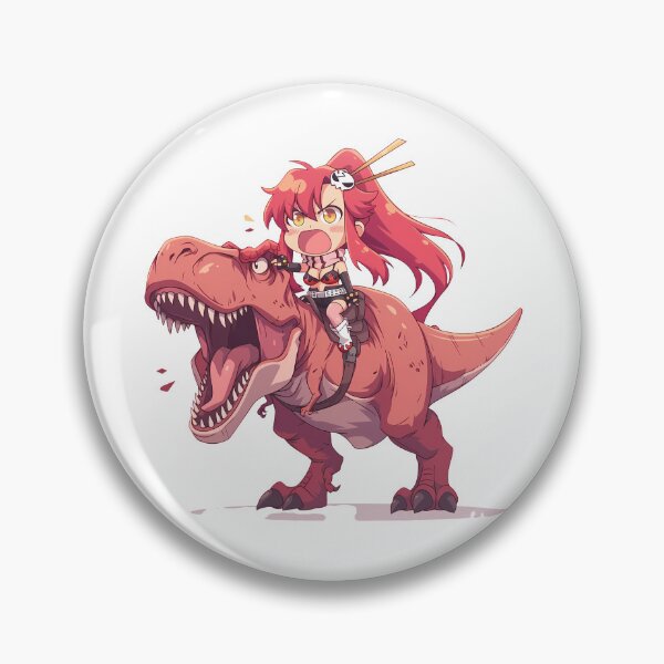 Item preview, Yoko Littner Gurren Lagann Pink Dinosaur Chibi Adventure designed and sold by Dashsopaner.