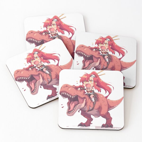 Item preview, Yoko Littner Gurren Lagann Pink Dinosaur Chibi Adventure designed and sold by Dashsopaner.