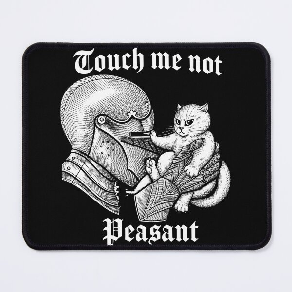 Item preview, Touch Me Not Peasant Cat Knight Medieval designed and sold by DrawMotion.