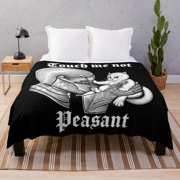 Item preview, Touch Me Not Peasant Cat Knight Medieval designed and sold by DrawMotion.