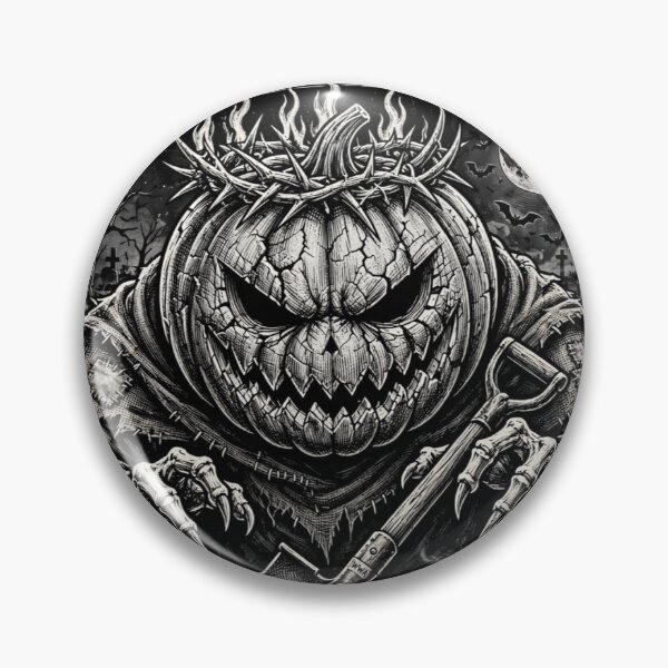 Item preview, Hollow King Evil Pumpkin Monarch designed and sold by WeirdWheeledArt.