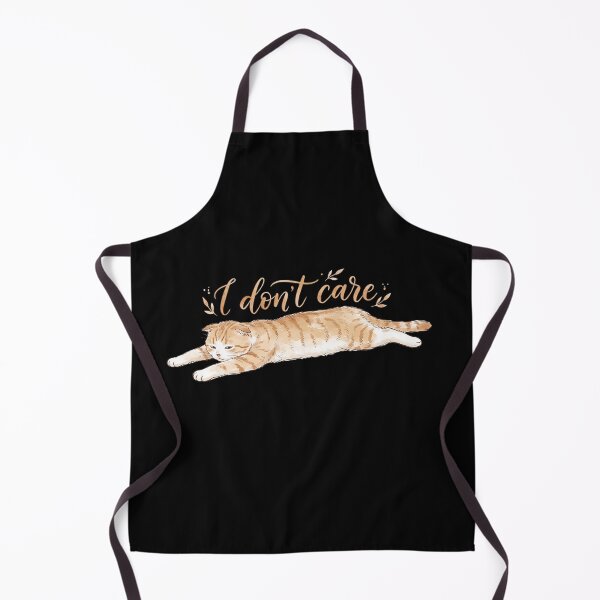 Item preview, I Don't Care Lazy Cat Illustration designed and sold by ellieknight911.