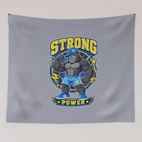Item preview, Strong Gorilla Power – Urban Fitness Streetwear designed and sold by Aimetoi.