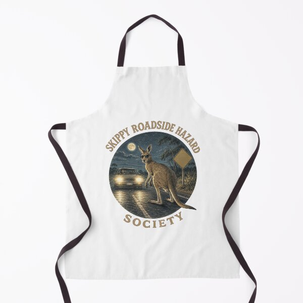 Item preview, Skippy Roadside Hazard Society Funny Kangaroo Australian Outback Road designed and sold by Yellowriversss.