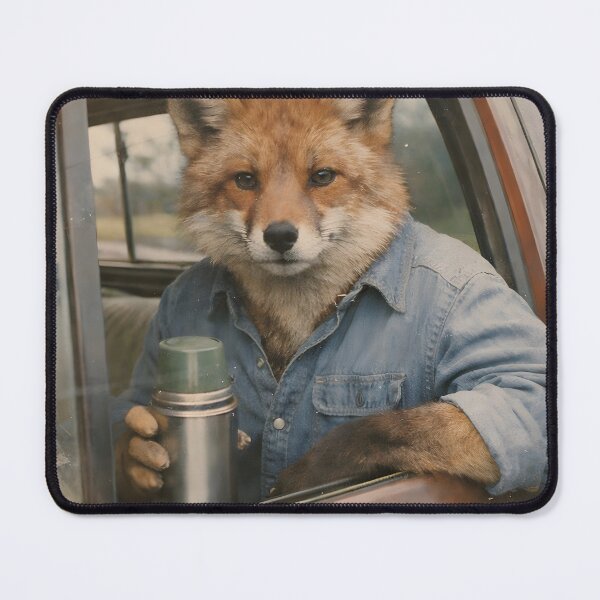Item preview, Fox in Pickup Truck Wall Art | Cool Woodland Animal Riding in a Classic Truck | Retro Photography Aesthetic Nostalgic Vintage Print designed and sold by PaintedPixels01.