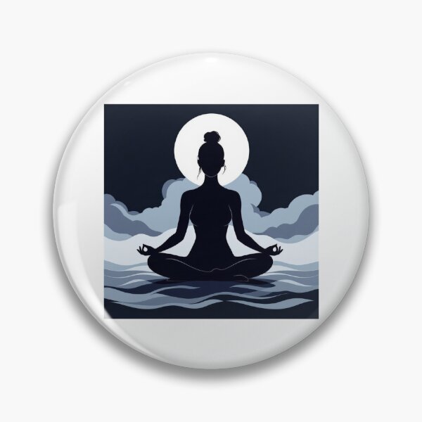 Item preview, Silent Meditation Beneath the Moon designed and sold by Yogeshwaraya.