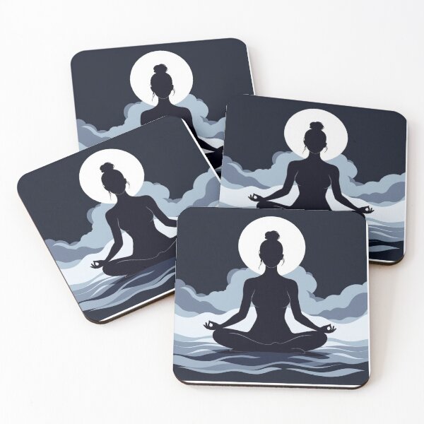 Item preview, Silent Meditation Beneath the Moon designed and sold by Yogeshwaraya.