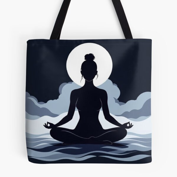 Item preview, Silent Meditation Beneath the Moon designed and sold by Yogeshwaraya.