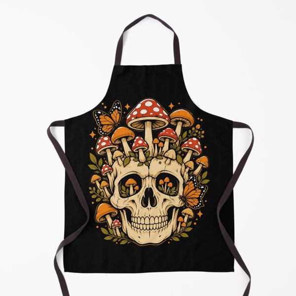 Item preview, Skull with Colorful Mushrooms and Butterflies Design Halloween designed and sold by rafaeltto.