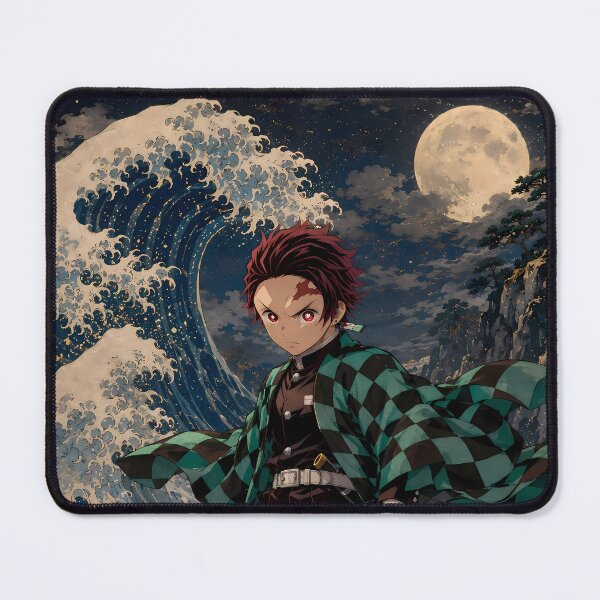 Item preview, Tanjiro Kamado Demon Slayer Moonlit Ocean Resolve designed and sold by Dashsopaner.