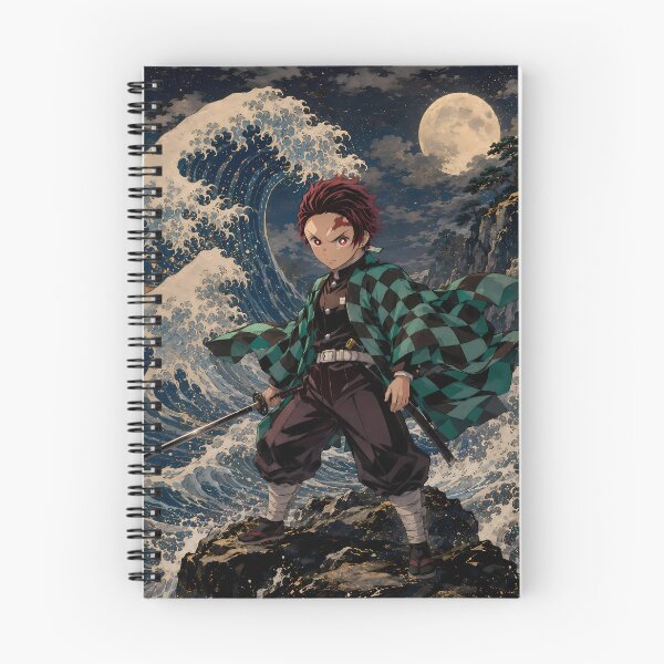 Item preview, Tanjiro Kamado Demon Slayer Moonlit Ocean Resolve designed and sold by Dashsopaner.