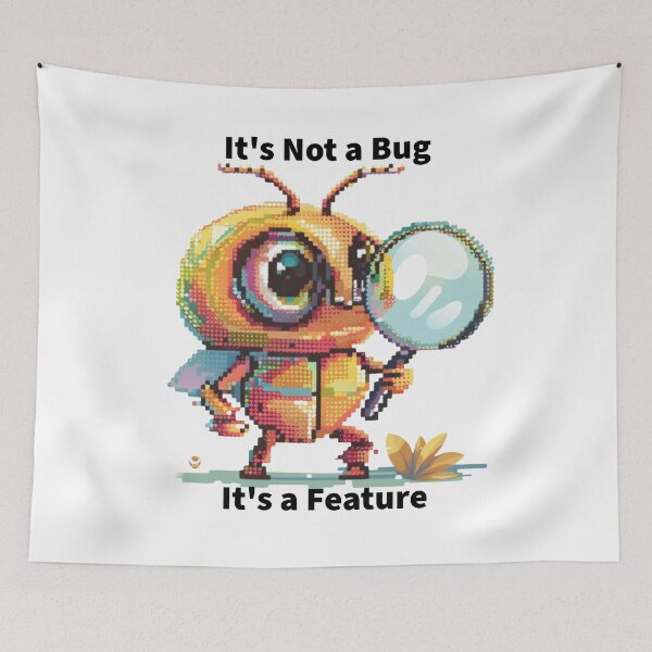 Item preview, Vintage Retro Funny Computer Programmer Coding Bug T-Shirt designed and sold by TrendyGalaxy.
