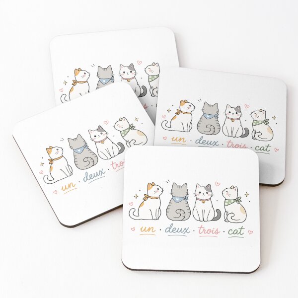 Item preview, Un Deux Trois Cat, Funny Cat, Cat Lover, cute cat, Cat Lady designed and sold by Quiajia.