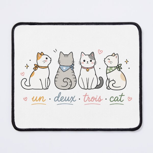 Item preview, Un Deux Trois Cat, Funny Cat, Cat Lover, cute cat, Cat Lady designed and sold by Quiajia.