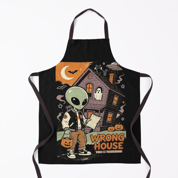 Item preview, Wrong House Trick Or Treat Alien Halloween designed and sold by NatalieJeans.