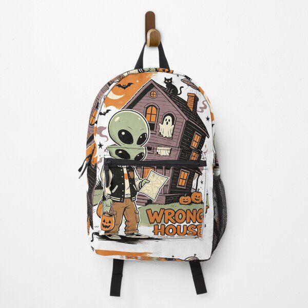 Item preview, Wrong House Trick Or Treat Alien Halloween designed and sold by NatalieJeans.