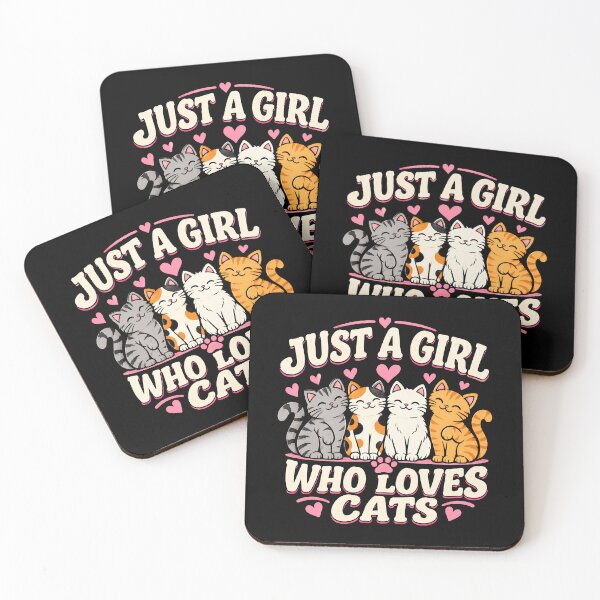 Item preview, Just a girl who loves adorable cats design designed and sold by rafaeltto.