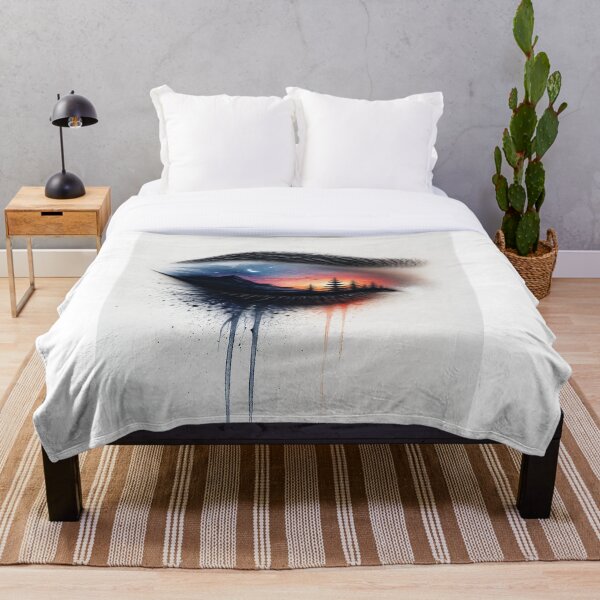 Item preview, Surreal Sunset Landscape Eye Art – Dreamy Nature Vision designed and sold by Arts121.