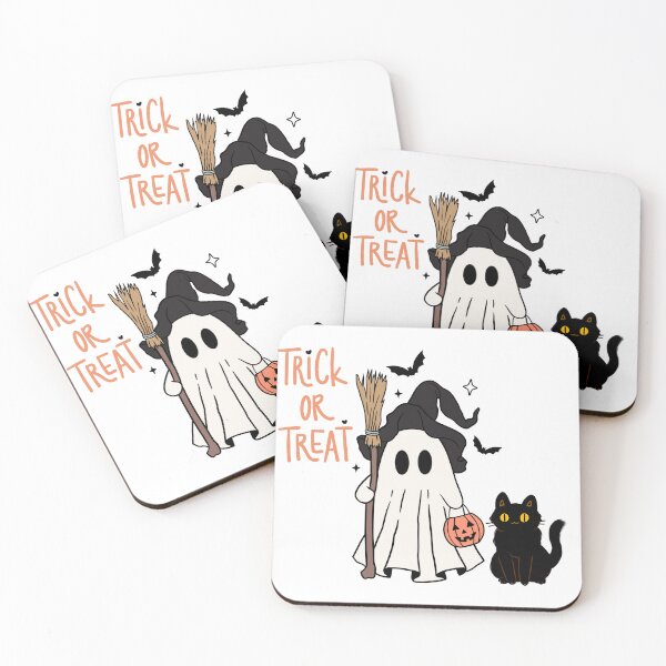 Item preview, Trick or Treat Ghost and Kitty designed and sold by 4viella.