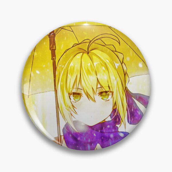 Item preview, Serene Saber Fate Stay Night Golden Rain Anime Calm Elegant Glow designed and sold by Dashsopaner.