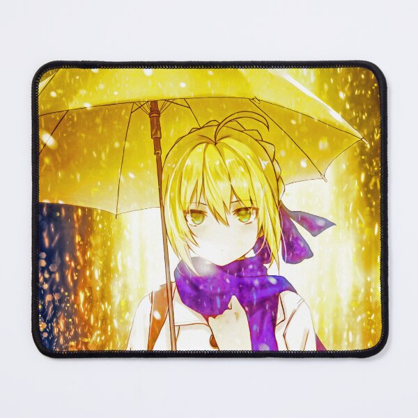 Item preview, Serene Saber Fate Stay Night Golden Rain Anime Calm Elegant Glow designed and sold by Dashsopaner.