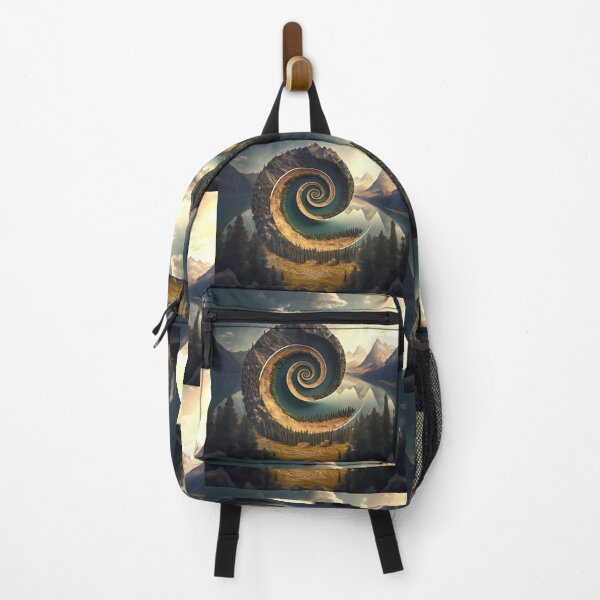 Item preview, Golden Spiral Mountain Lake Landscape at Sunset designed and sold by RAGANADesign.