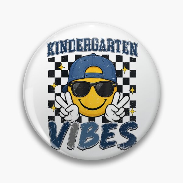 Item preview, Kindergarten Vibes Retro Smiley Face Back to School designed and sold by GoldenField41.