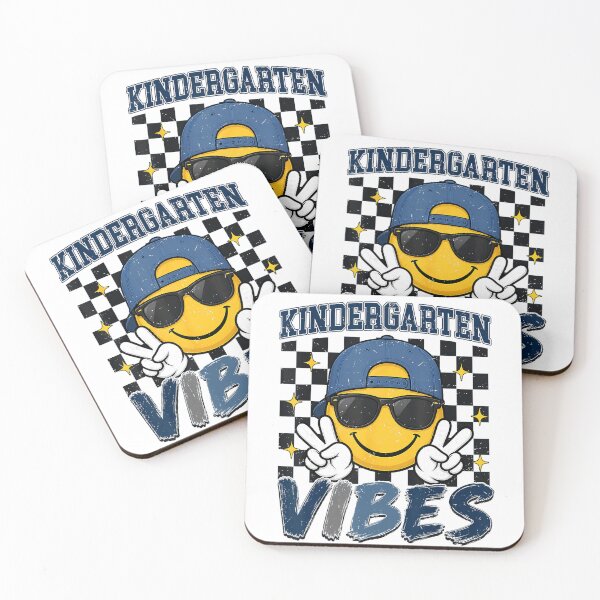 Item preview, Kindergarten Vibes Retro Smiley Face Back to School designed and sold by GoldenField41.