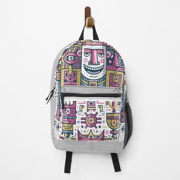 Item preview, Vibrant Maximalist Geometric King Portrait designed and sold by Romgora.
