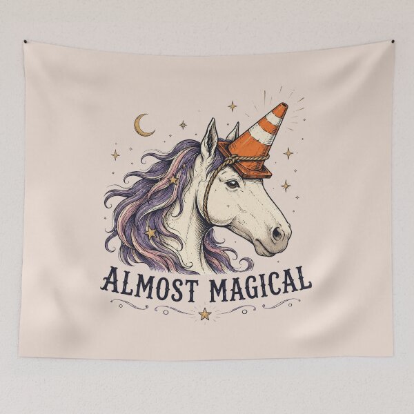 Item preview, Almost Magical, Funny Horse, Vintage Equestrian, Horse Lover Gift, Horse Girl Cowgirl Farm designed and sold by Quiajia.