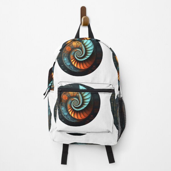 Item preview, Orange and Teal Spiral Technical Disc designed and sold by RAGANADesign.