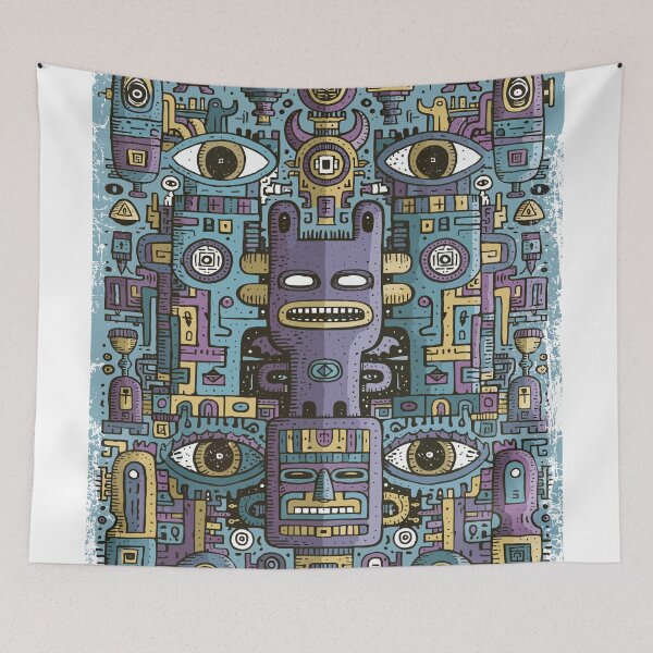 Item preview, Intricate Tribal Abstract Maximalist Art designed and sold by Romgora.