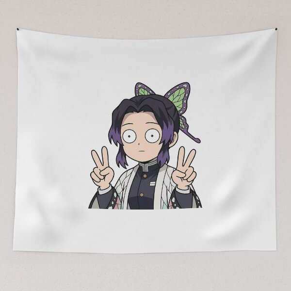 Item preview, Shinobu Kocho Demon Slayer Butterfly Peace Pose Comedy designed and sold by Dashsopaner.