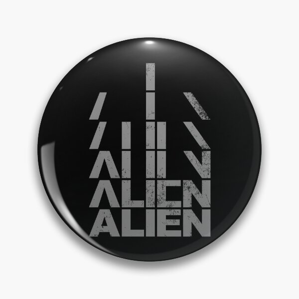 Item preview, Alien Typography Silver Grungy designed and sold by RiseCulture.