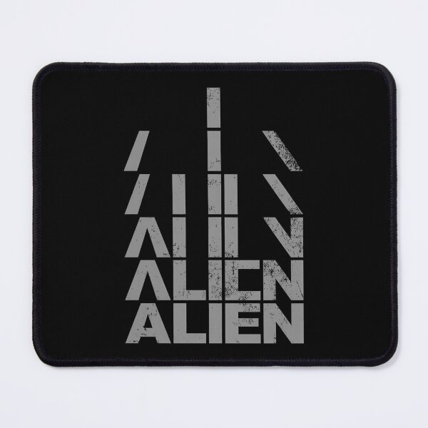 Item preview, Alien Typography Silver Grungy designed and sold by RiseCulture.