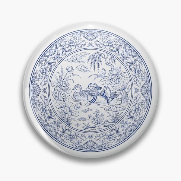 Item preview, Mandarin Ducks Lotus Pond - Chinoiserie Asian Art Lover Gift designed and sold by SplashTastic.