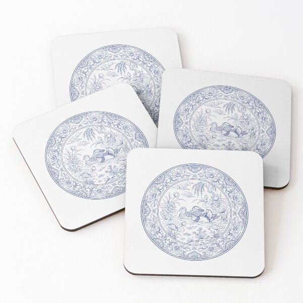 Item preview, Mandarin Ducks Lotus Pond - Chinoiserie Asian Art Lover Gift designed and sold by SplashTastic.