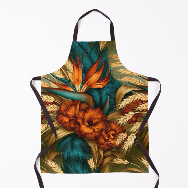 Item preview, Autumn Harvest Grain and Floral Pattern designed and sold by Piotrek0001.
