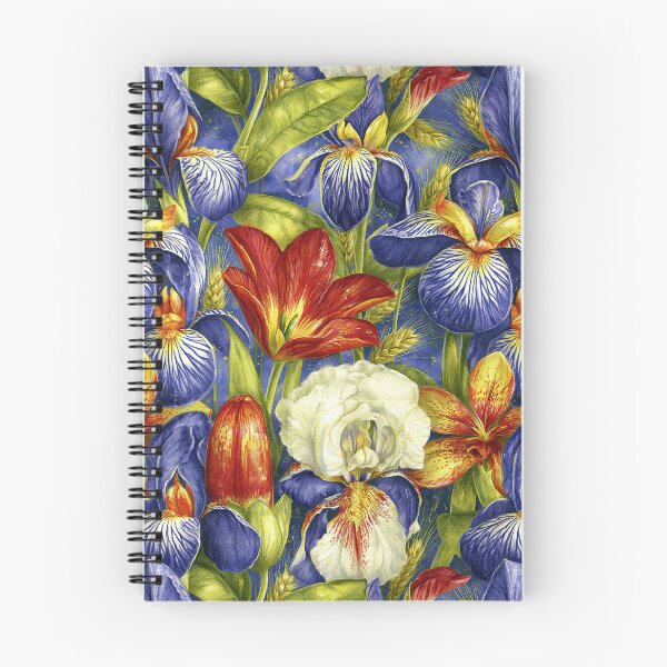 Item preview, Royal Irises and Crimson Floral Abundance designed and sold by Piotrek0001.