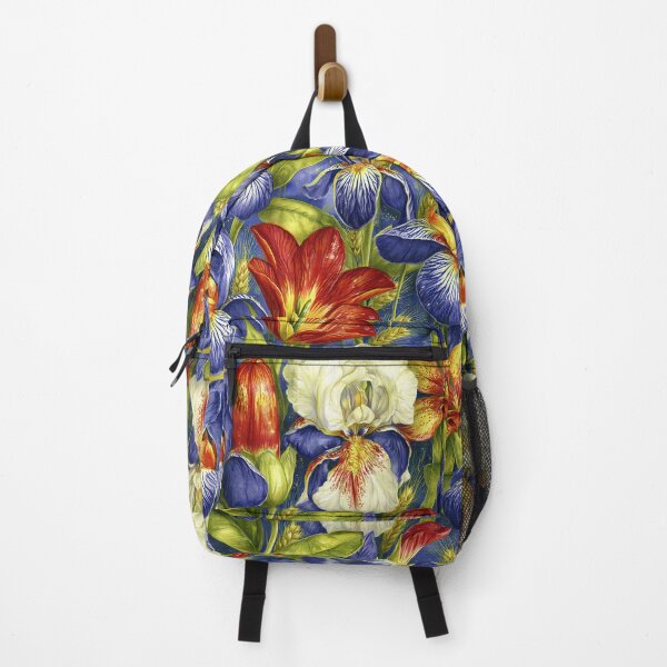 Item preview, Royal Irises and Crimson Floral Abundance designed and sold by Piotrek0001.