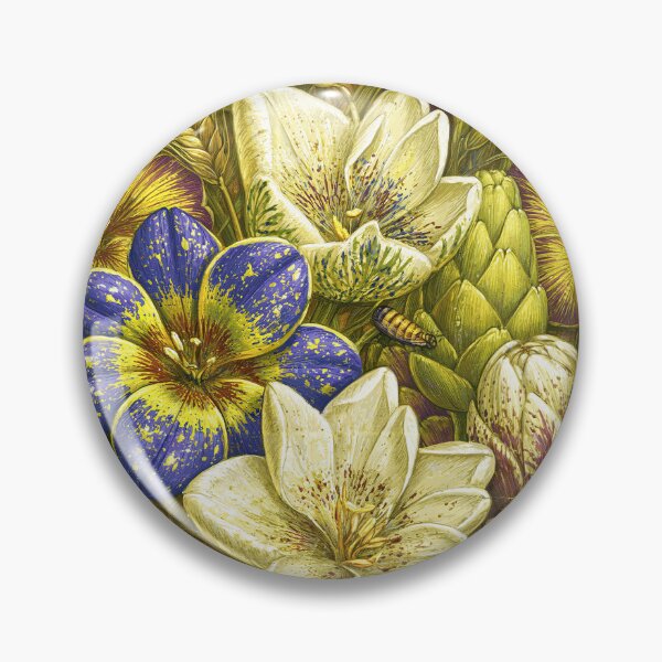 Item preview, Soft Alabaster Lilies and Botanical Foliage designed and sold by Piotrek0001.