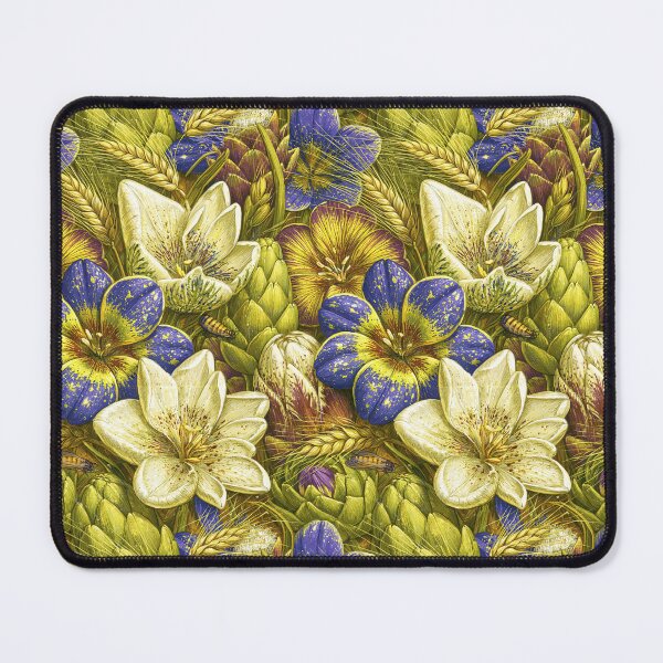 Item preview, Soft Alabaster Lilies and Botanical Foliage designed and sold by Piotrek0001.
